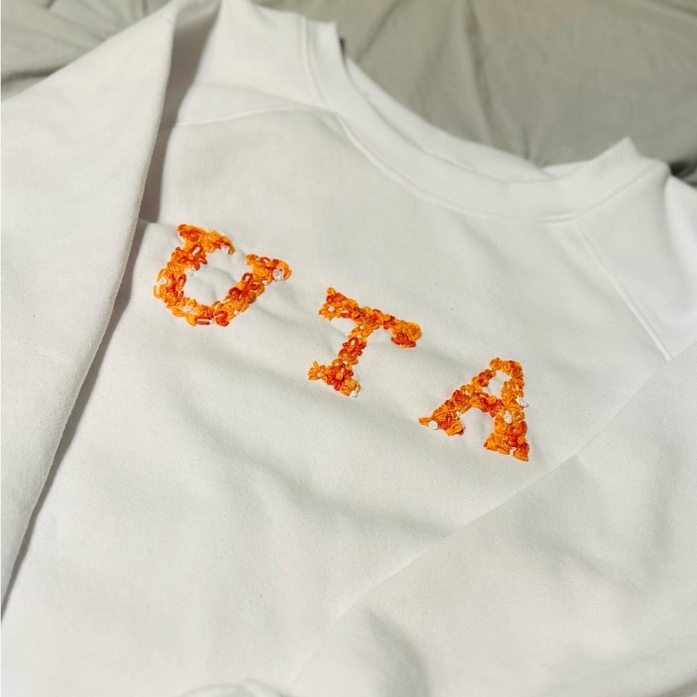 CUSTOMIZED COLLEGE EMBROIDERED CREWNECK SWEATSHIRTS- CUSTOMIZE YOUR OWN!!